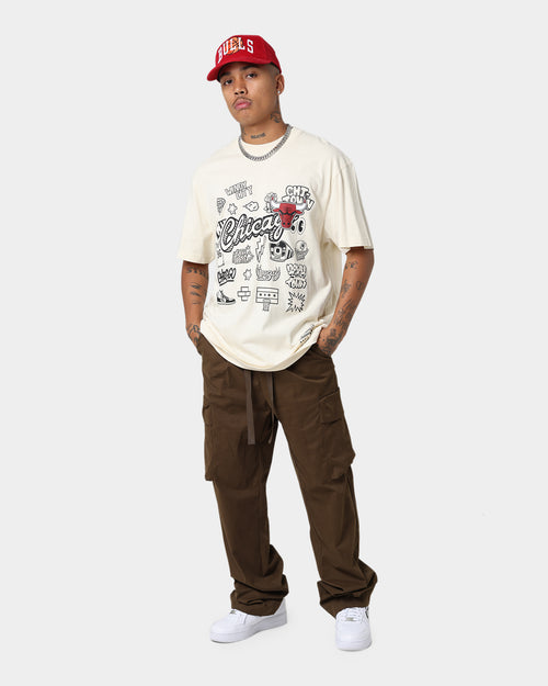 Mitchell & Ness Chicago Bulls Doodle T-Shirt Faded Stone
