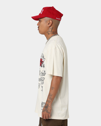 Mitchell & Ness Chicago Bulls Doodle T-Shirt Faded Stone