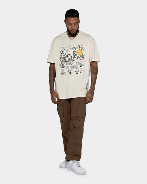 Mitchell & Ness Los Angeles Lakers Doodle T-Shirt Faded Stone