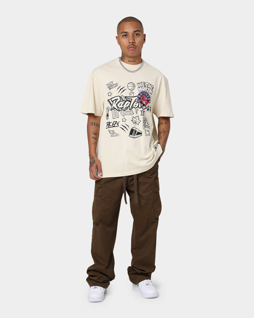 Mitchell & Ness Toronto Raptors Doodle T-Shirt Faded Stone