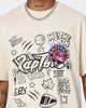 Mitchell & Ness Toronto Raptors Doodle T-Shirt Faded Stone