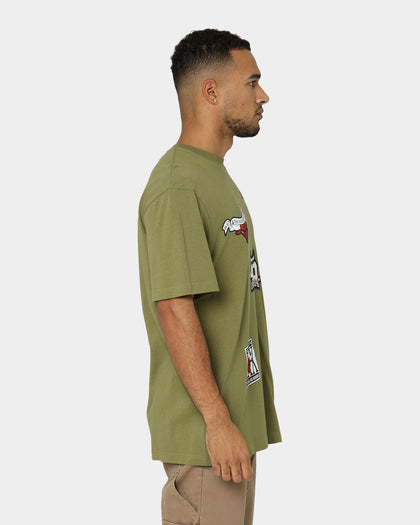 Mitchell & Ness Chicago Bulls Flight T-Shirt Faded Olive