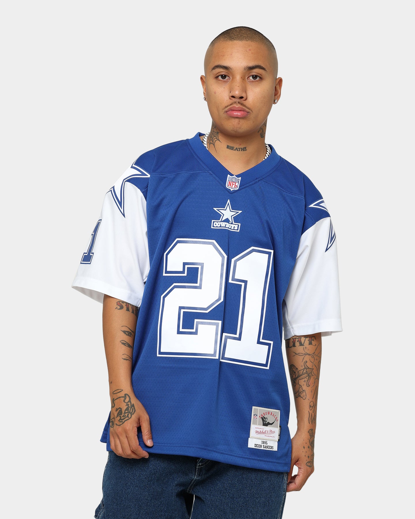 Mitchell & Ness Dallas Cowboys Deion Sanders #21 '95-'96 Legacy