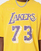 Mitchell & Ness Los Angeles Lakers Dennis Rodman #34 N&N Oversized T-Shirt Faded Yellow