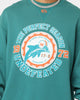 Mitchell & Ness Miami Dolphins Perfect Season Crewneck Faded Teal