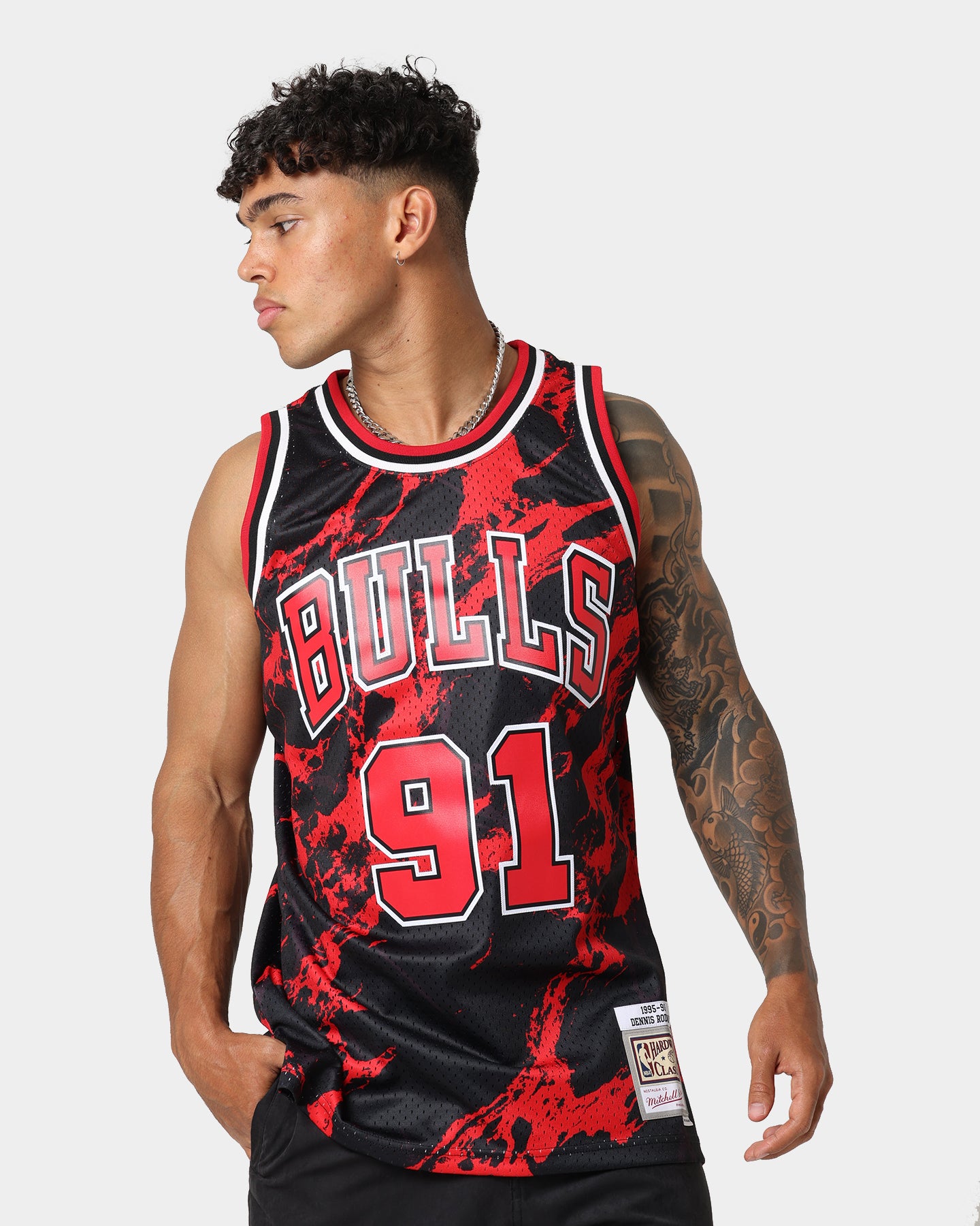 Mitchell & Ness Chicago Bulls Dennis Rodman #91 '95-'96 Marble