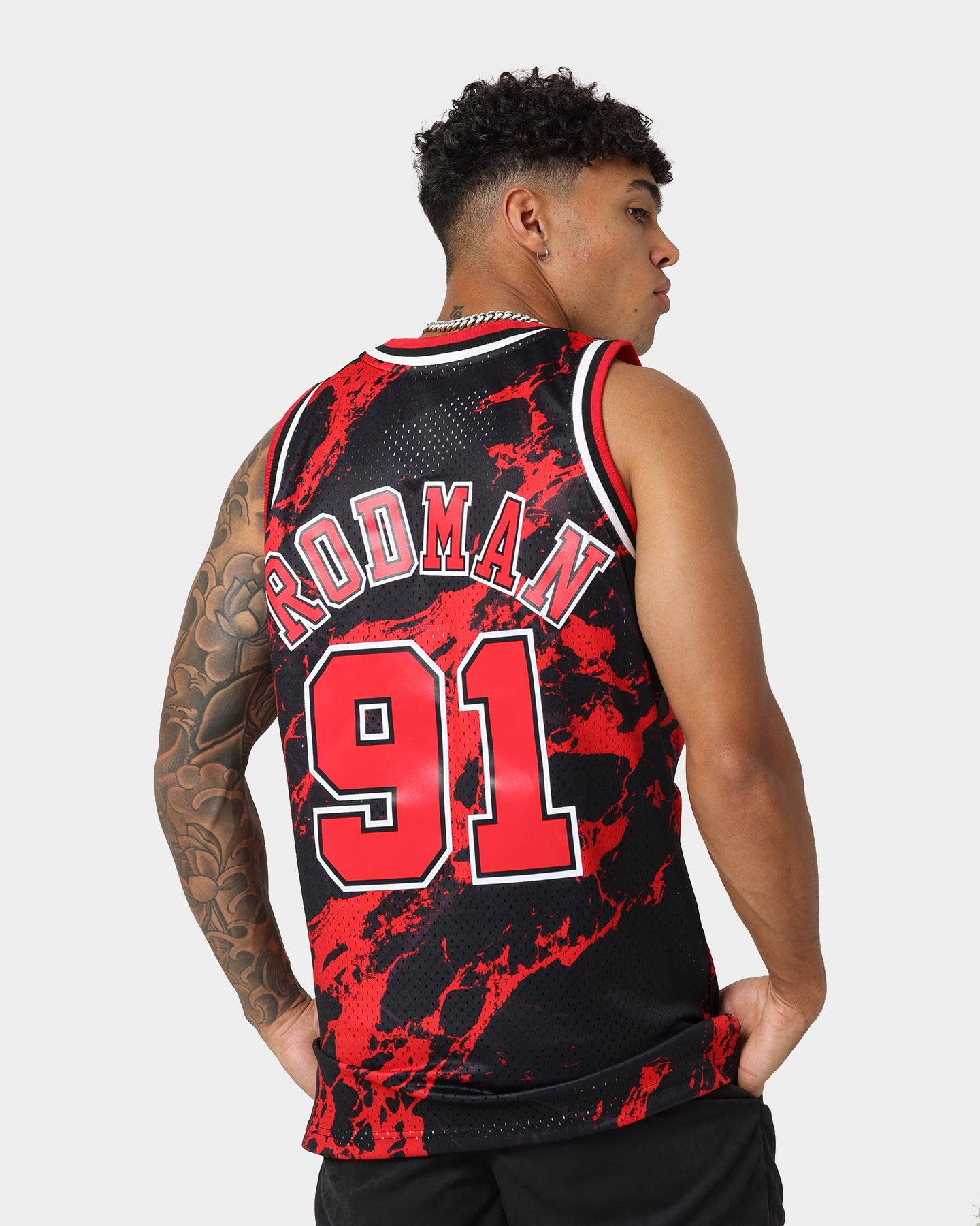 Mitchell & Ness Chicago Bulls Dennis Rodman #91 '95-'96 Marble