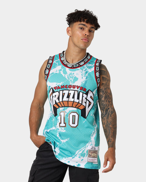 Mitchell & Ness Vancouver Grizzlies Mike Bibby #10 '98-'99 Marble Swingman Jersey Teal