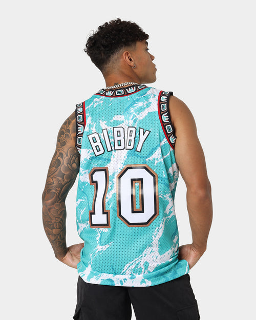 Mitchell & Ness Vancouver Grizzlies Mike Bibby #10 '98-'99 Marble Swingman Jersey Teal