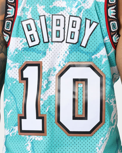 Mitchell & Ness Vancouver Grizzlies Mike Bibby #10 '98-'99 Marble Swingman Jersey Teal