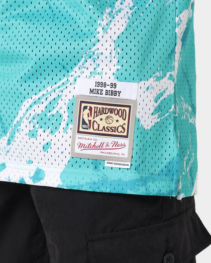 Mitchell & Ness Vancouver Grizzlies Mike Bibby #10 '98-'99 Marble Swingman Jersey Teal