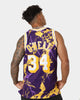 Mitchell & Ness Los Angeles Lakers Shaquille O'Neal #34 '96-'97 Marble Swingman Jersey Purple