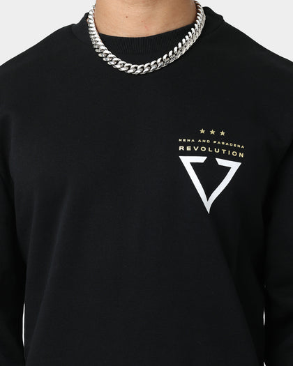 Nena and Pasadena Escape Dual Curved Sweater Jet Black