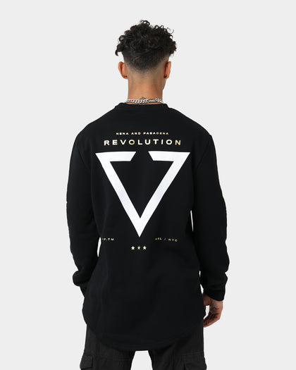 Nena and Pasadena Escape Dual Curved Sweater Jet Black