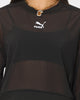 Puma Women's T7 Balloon Sleeve Mesh Crewneck Black