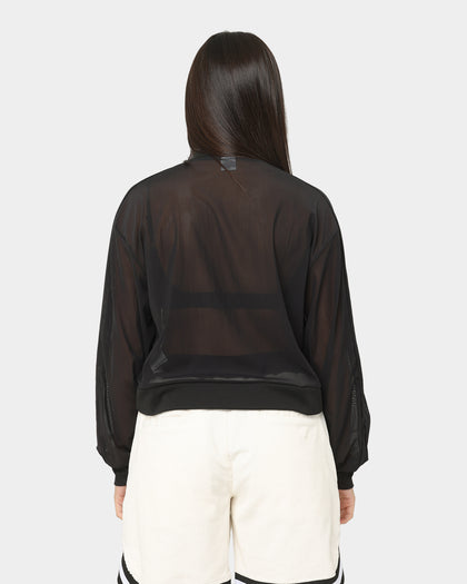 Puma Women's T7 Balloon Sleeve Mesh Crewneck Black