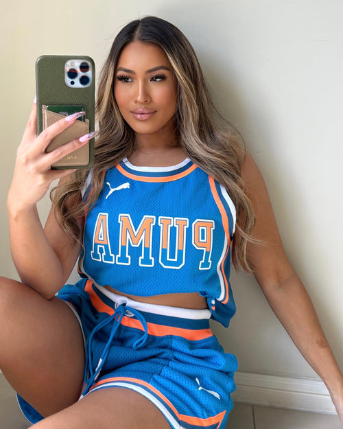 Puma Women's Ballin' Crop Jersey Ocean Drive