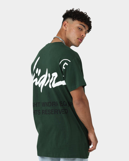 WNDRR Offends Custom Fit T-Shirt Forest Green