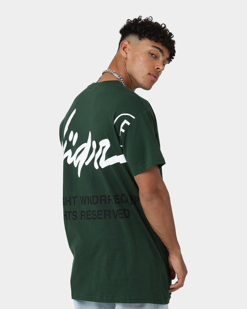 WNDRR Offends Custom Fit T-Shirt Forest Green
