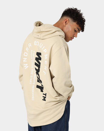 WNDRR Upstaged Curved Hem Hoodie Black