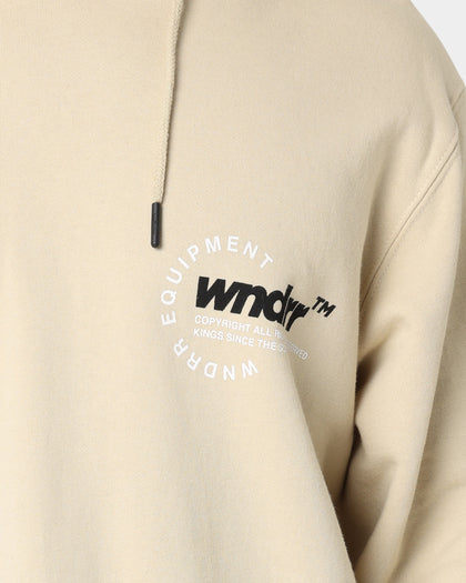 WNDRR Upstaged Curved Hem Hoodie Black