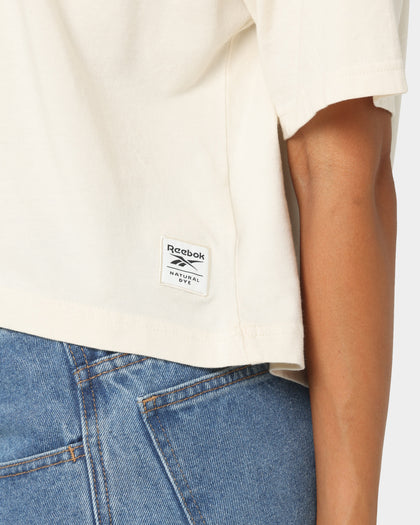 Reebok Women's Classics Natural Dye Cropped T-Shirt Non-dye