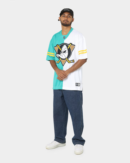 Majestic Athletic Anaheim Ducks Duo Colour Split NHL Replica Jersey Teal/White