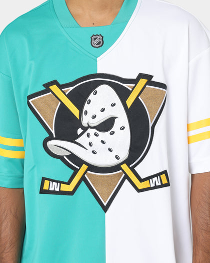 Majestic Athletic Anaheim Ducks Duo Colour Split NHL Replica Jersey Teal/White