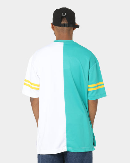 Majestic Athletic Anaheim Ducks Duo Colour Split NHL Replica Jersey Teal/White