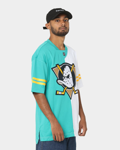 Majestic Athletic Anaheim Ducks Duo Colour Split NHL Replica Jersey Teal/White