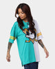 Majestic Athletic Anaheim Ducks Duo Colour Split NHL Replica Jersey Teal/White