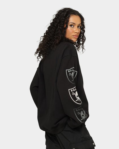 Majestic Athletic Las Vegas Raiders Graphic Fade Crewneck Faded Black