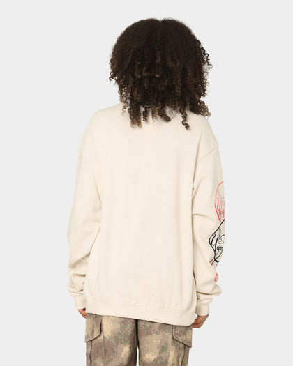 Majestic Athletic New York Yankees Graphic Fade Crewneck White Sand