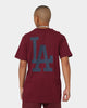 Majestic Athletic Los Angeles Dodgers Jeaner T-Shirt Windsor Wine