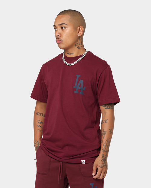 Majestic Athletic Los Angeles Dodgers Jeaner T-Shirt Windsor Wine