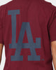 Majestic Athletic Los Angeles Dodgers Jeaner T-Shirt Windsor Wine