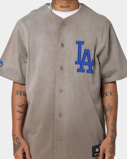 Majestic Athletic Los Angeles Dodgers Solarised Replica Jersey Warm Grey