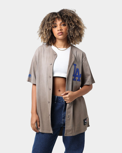 Majestic Athletic Los Angeles Dodgers Solarised Replica Jersey Warm Grey