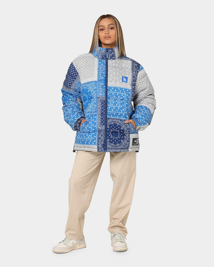 Majestic Athletic Los Angeles Dodgers Bandana Paisley Jacket Contrast Aop Paisley