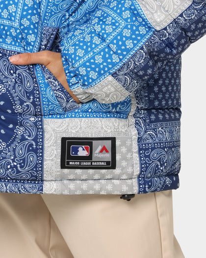 Majestic Athletic Los Angeles Dodgers Bandana Paisley Jacket Contrast Aop Paisley