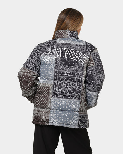 Majestic Athletic New York Yankees Bandana Paisley Jacket Tonal Aop Paisley