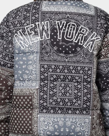 Majestic Athletic New York Yankees Bandana Paisley Jacket Tonal Aop Paisley