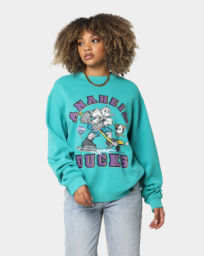 Majestic Athletic Anaheim Ducks Ice Player Crewneck Teal