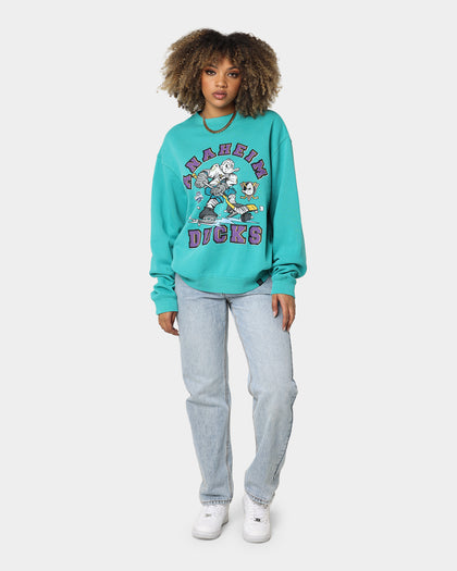 Majestic Athletic Anaheim Ducks Ice Player Crewneck Teal