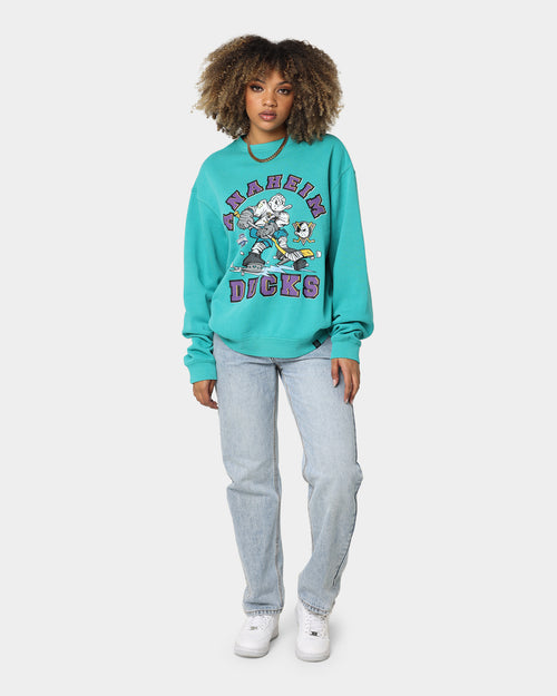 Majestic Athletic Anaheim Ducks Ice Player Crewneck Teal