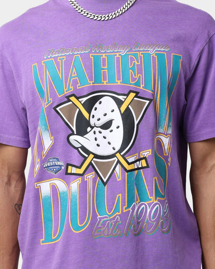 Majestic Athletic Anaheim Ducks Rise Graphic T-Shirt Faded Purple