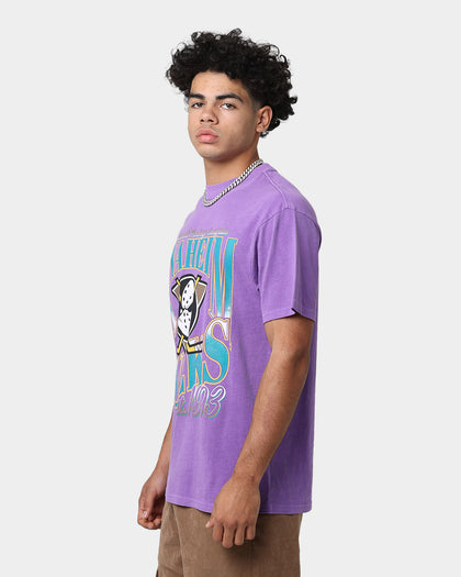 Majestic Athletic Anaheim Ducks Rise Graphic T-Shirt Faded Purple