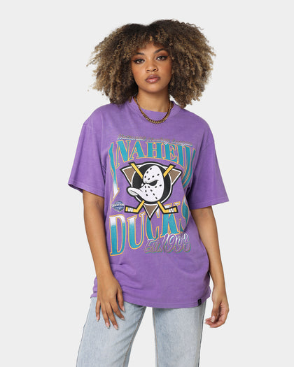 Majestic Athletic Anaheim Ducks Rise Graphic T-Shirt Faded Purple