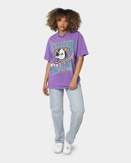 Majestic Athletic Anaheim Ducks Rise Graphic T-Shirt Faded Purple