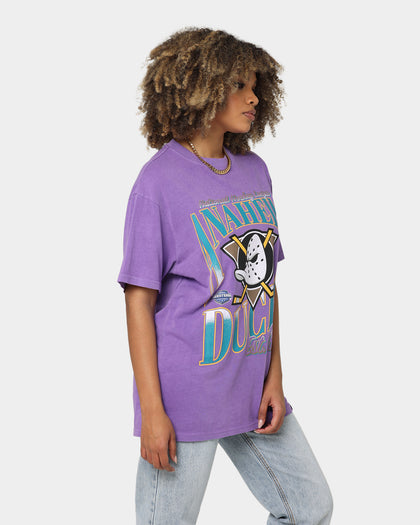 Majestic Athletic Anaheim Ducks Rise Graphic T-Shirt Faded Purple